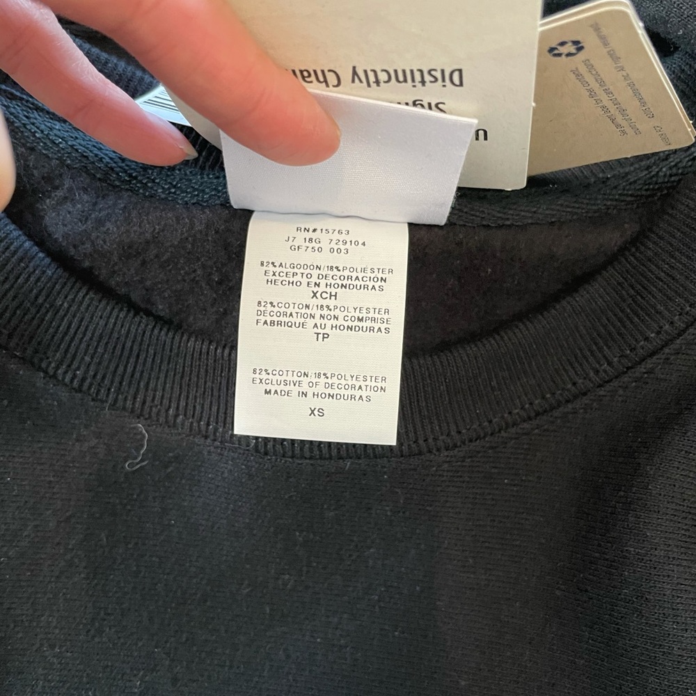 Champion Pullover Sweatshirt Black XS Reverse Crew - Picture 7 of 7